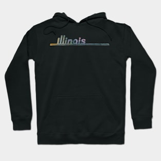 Illinois Tie Dye License Design Hoodie